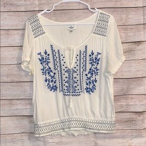 American Eagle boho blouse